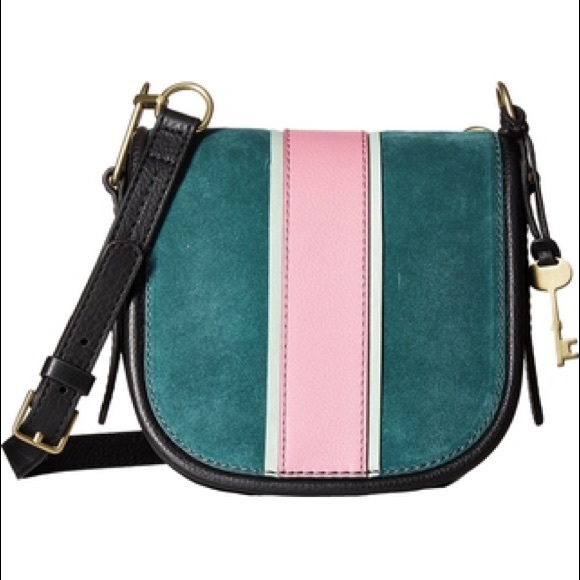 Fossil Handbags - NWT FOSSIL CROSSBODY RUMI BAG in ALPINE GREEN